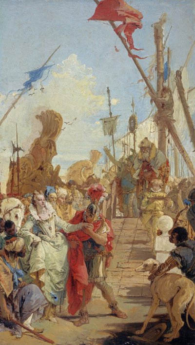 Das Treffen von Antonius und Kleopatra von Giovanni Battista Tiepolo